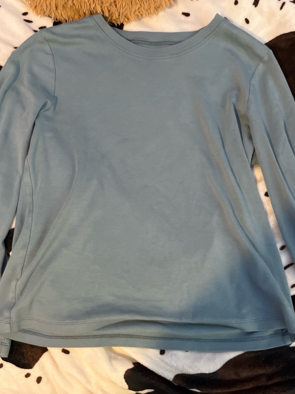 Madison Studio Dusty Blue Long Sleeve Crewneck